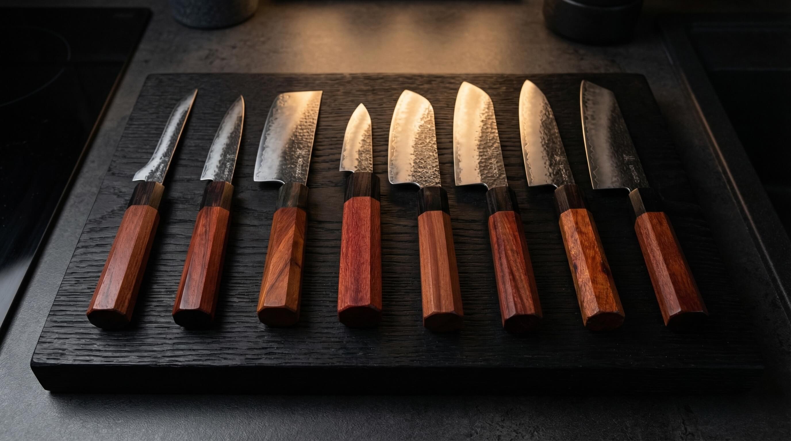 Couteau de cuisine Komodo set de 7 couteaux professionnel