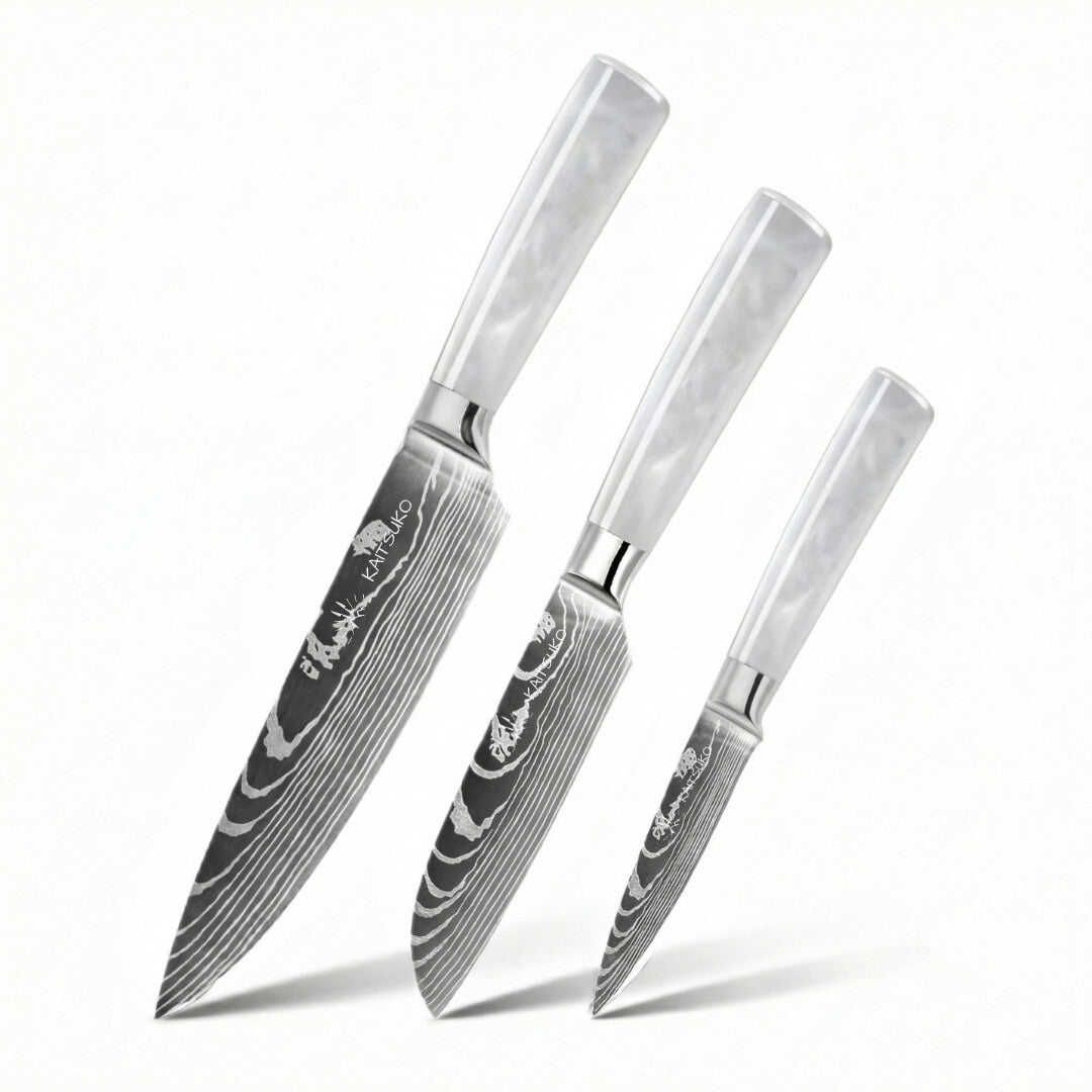 Set of 3 Japanese knives - Chef Tanaka