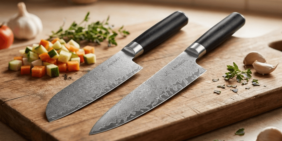 Couteau de chef ou Santoku lequel choisir au quotidien ?