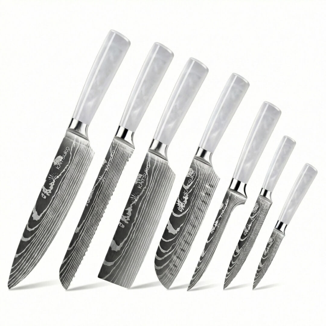 Set of 7 Japanese knives - Chef Tanaka