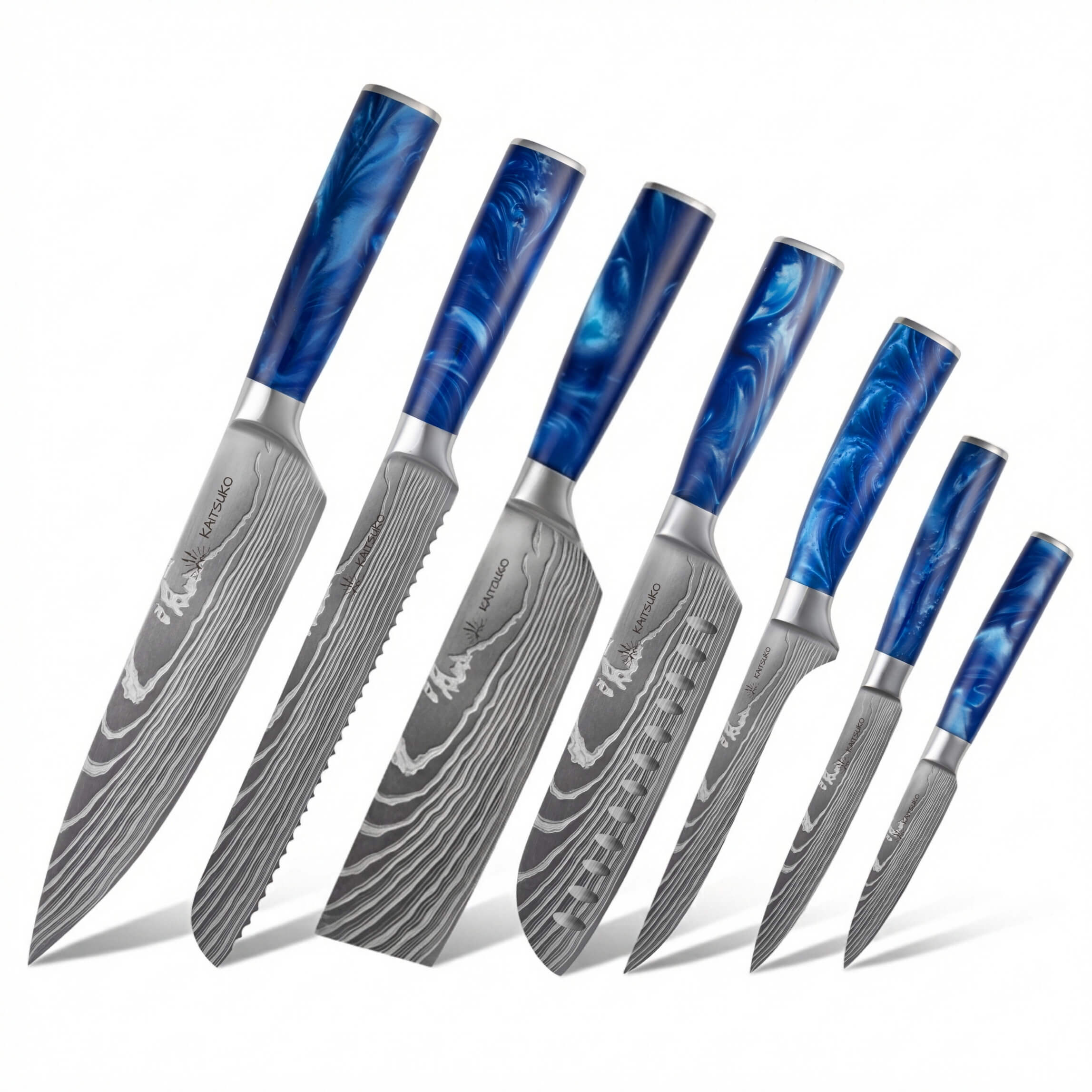 Set van 7 Japanse messen - Chef Tanaka