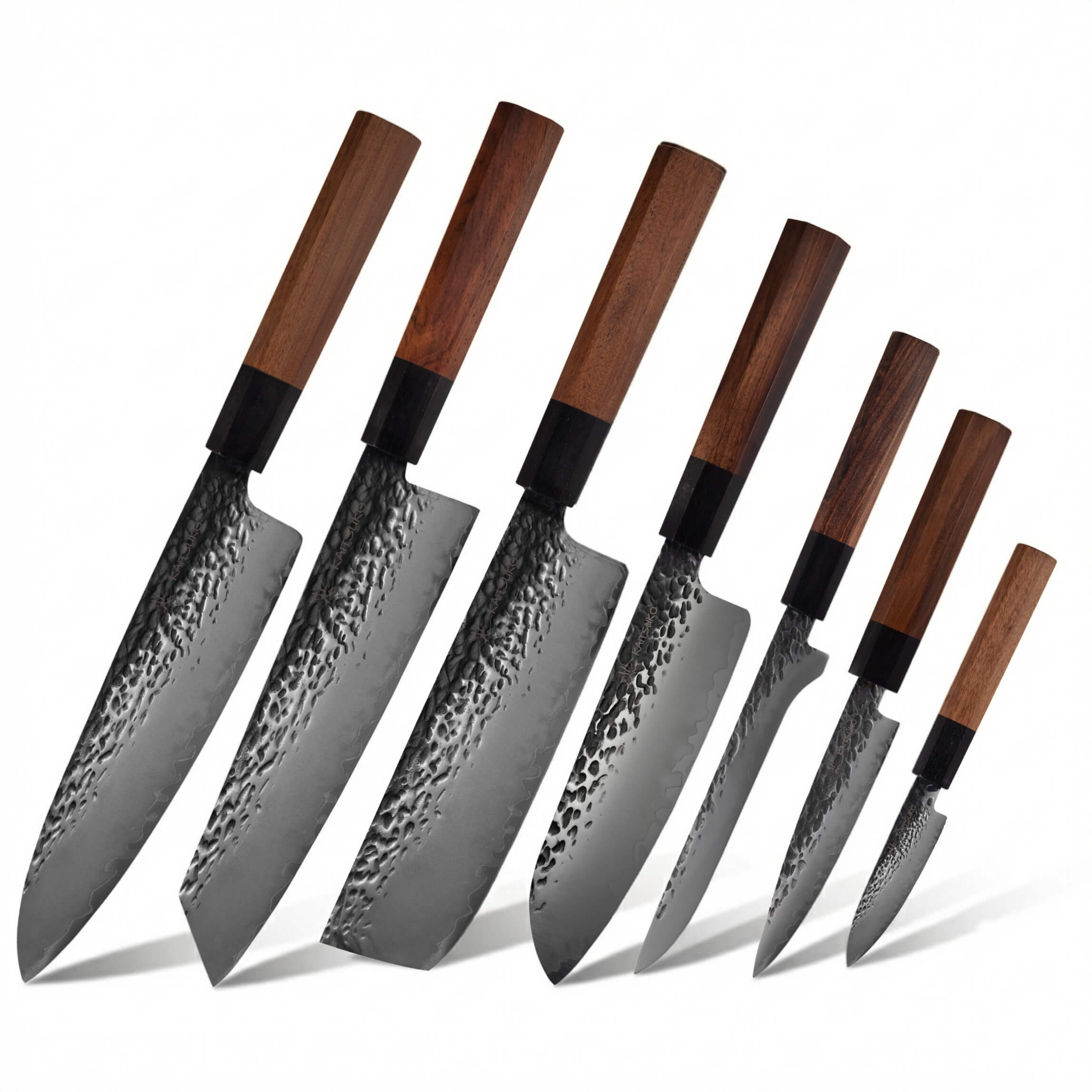Set professionnel de 7 couteaux japonais Komodo