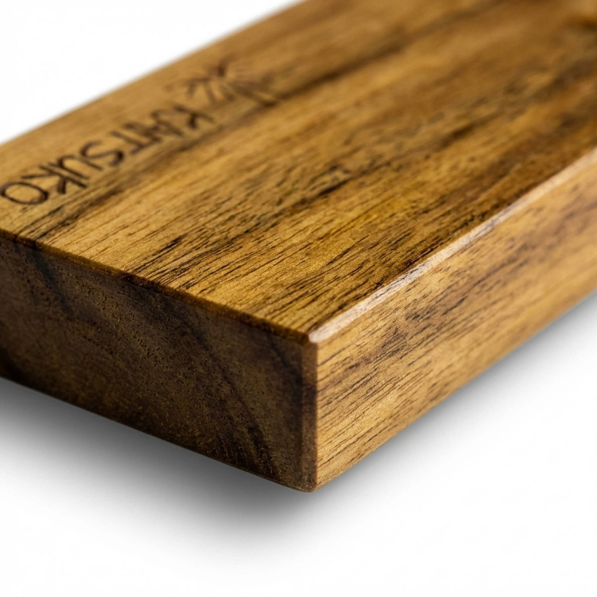 Support en bois de teck Kaitsuko pour couteau japonais